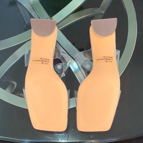 Lulus Joji Nude Transparent Crystal High Heels - Picture 9 of 12